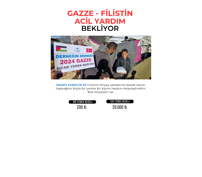 GAZZE - FİLİSTİN YEMEK